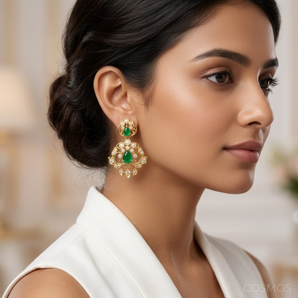 Earrings worn - EAG18D90648 - Cosmos Lab Grown Diamonds