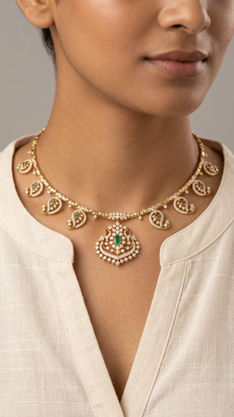 Necklace worn - NEG14D90334 - Cosmos Lab Grown Diamonds