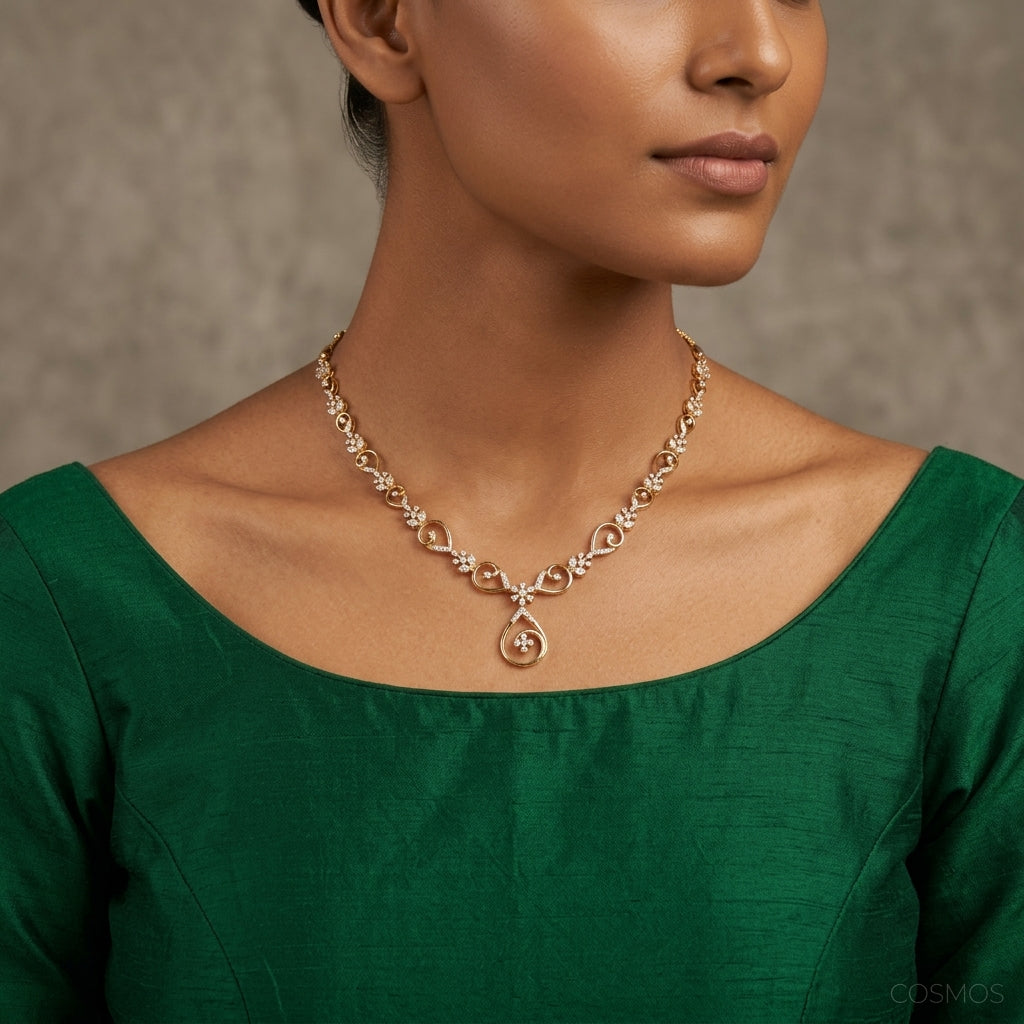 Necklace worn - NEG14D90360 - Cosmos Lab Grown Diamonds