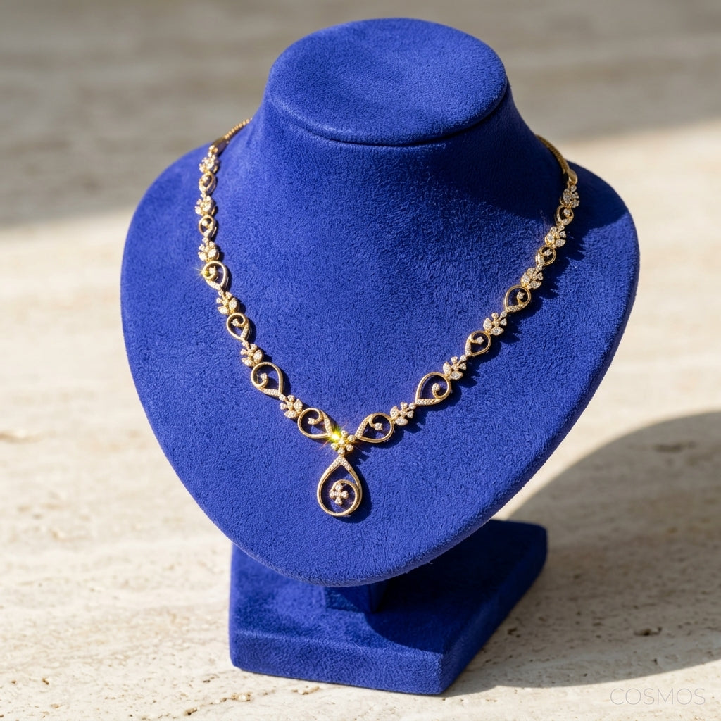 Necklace closeup - NEG14D90360 - Cosmos Lab Grown Diamonds