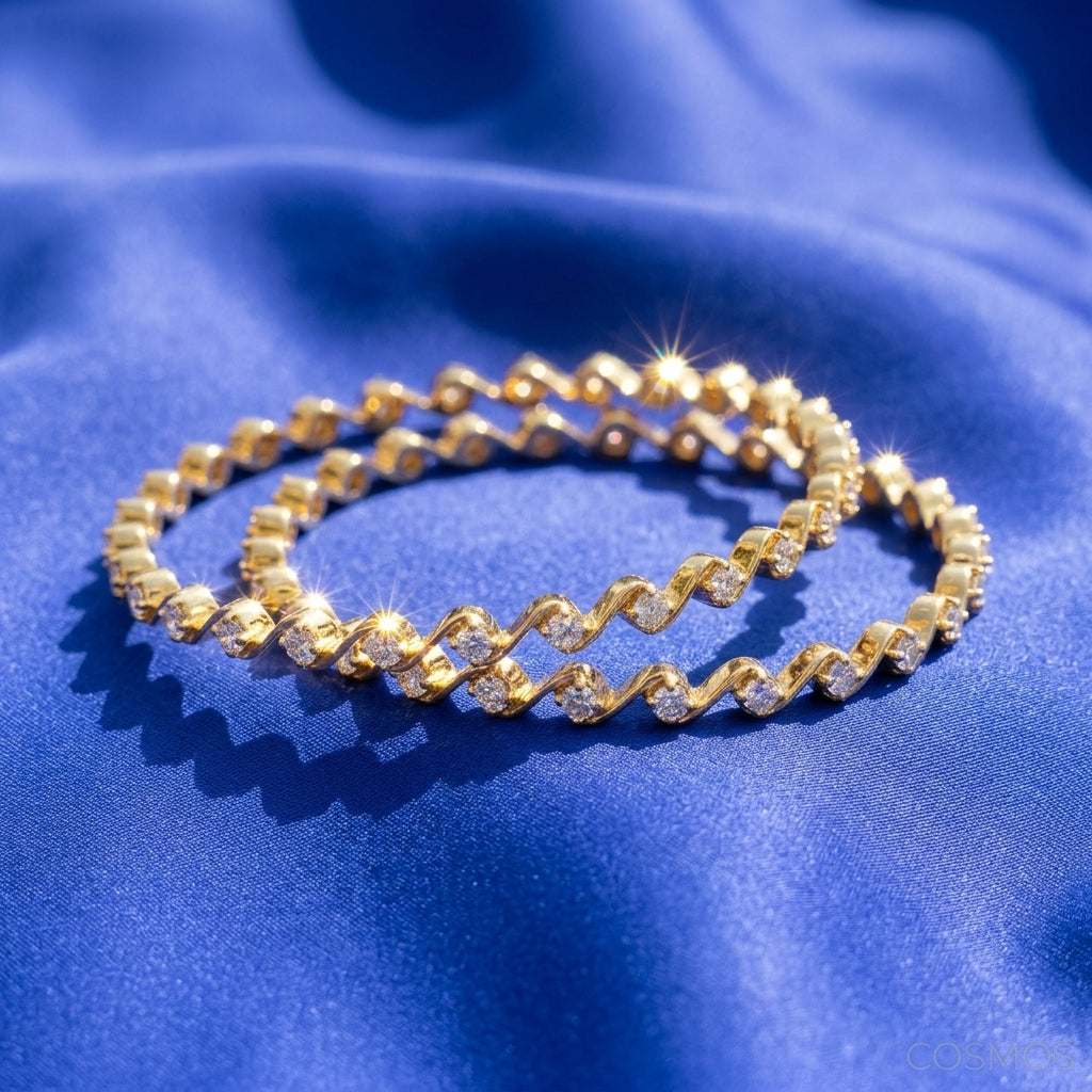 Bangles closeup - BAG18D90411 - Cosmos Lab Grown Diamonds