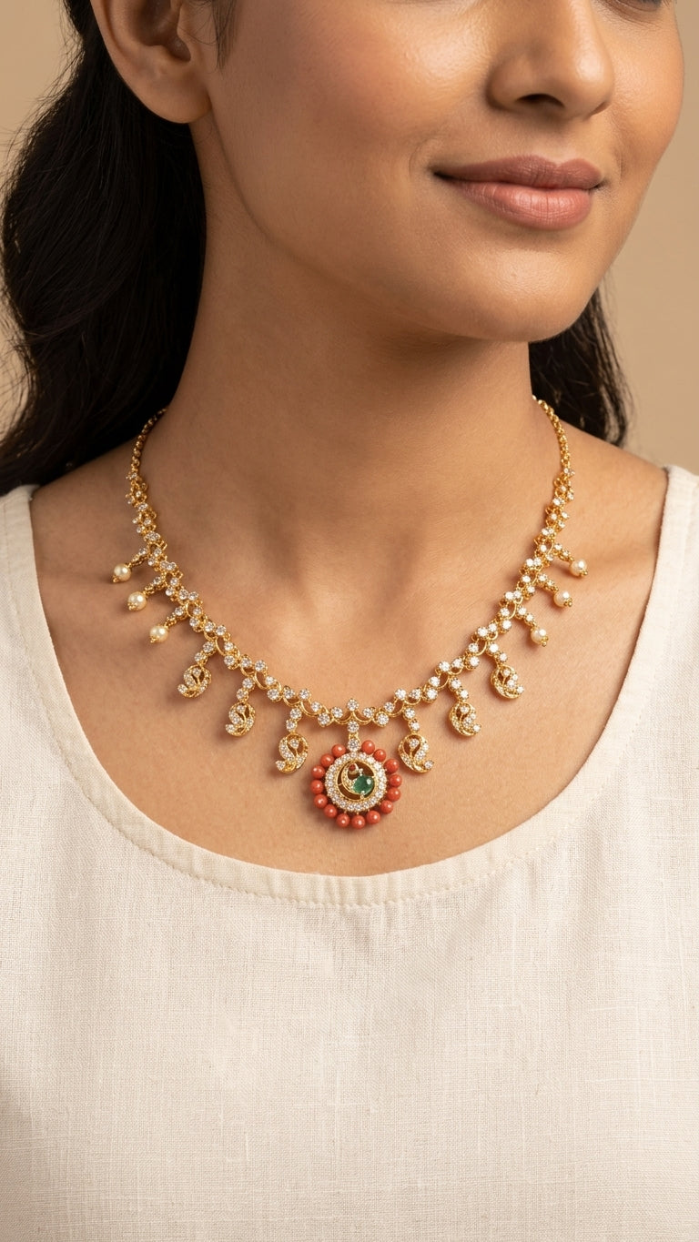 Necklace worn - NEG18D90116 - Cosmos Lab Grown Diamonds