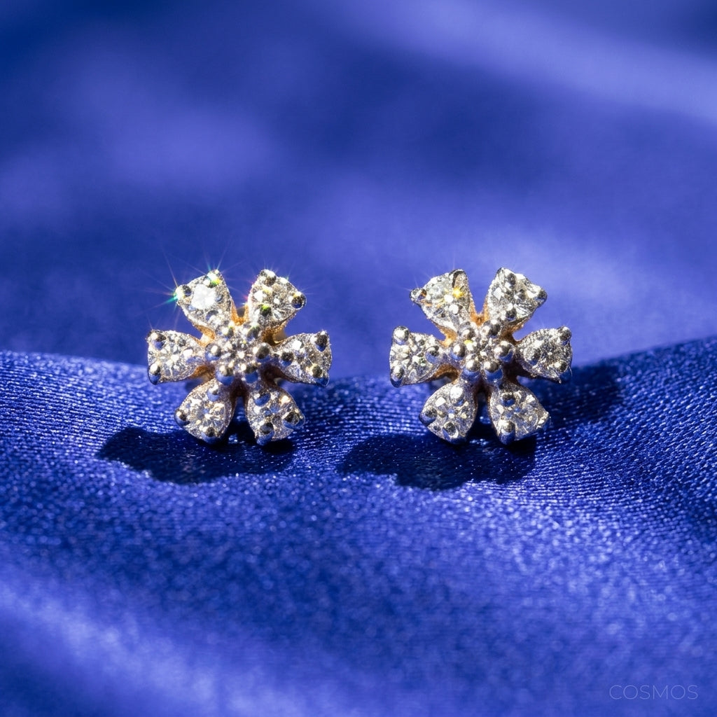 Earrings closeup - EAG14D90961 - Cosmos Lab Grown Diamonds