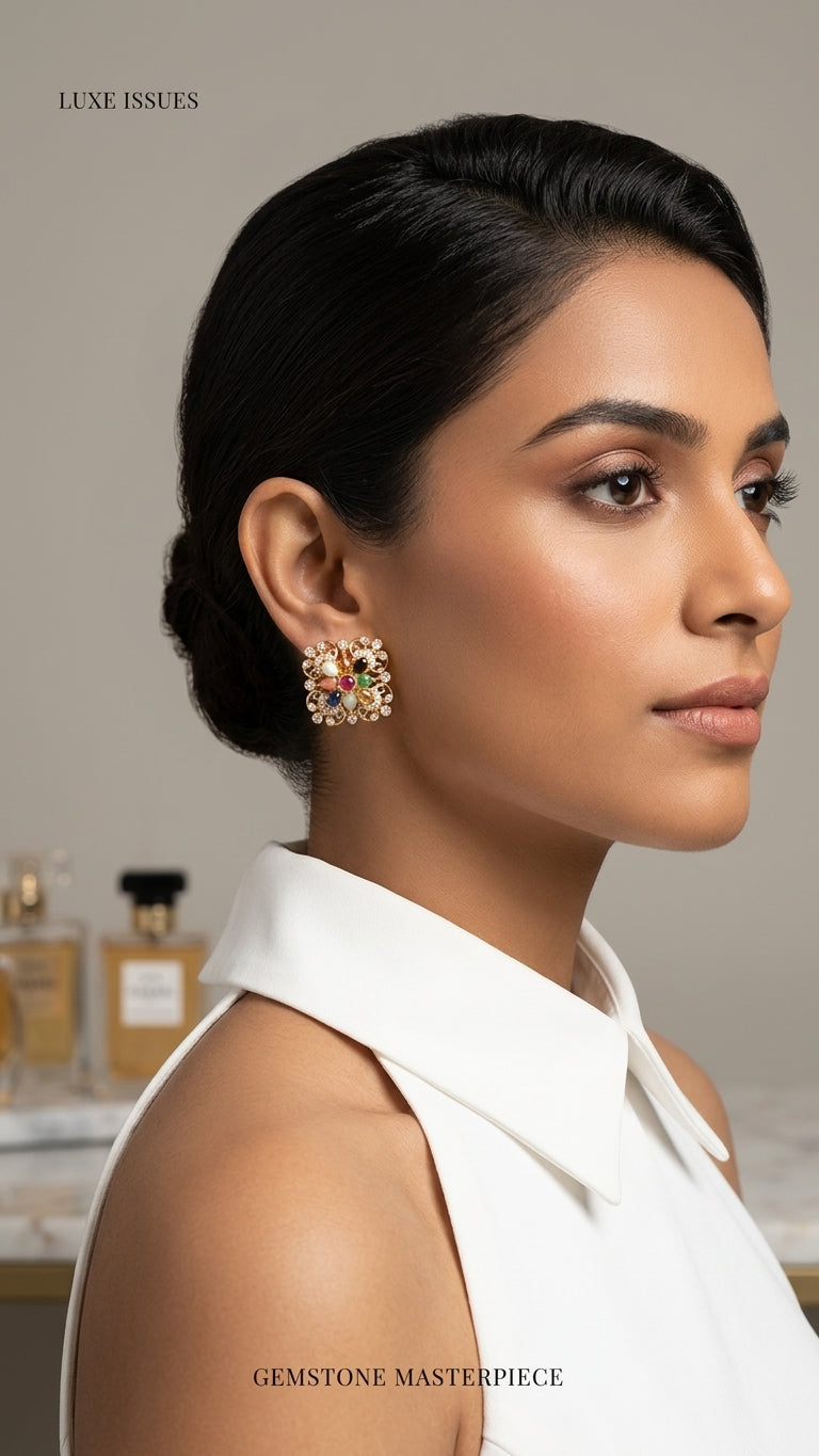 Earrings worn - EAG18D90707 - Cosmos Lab Grown Diamonds
