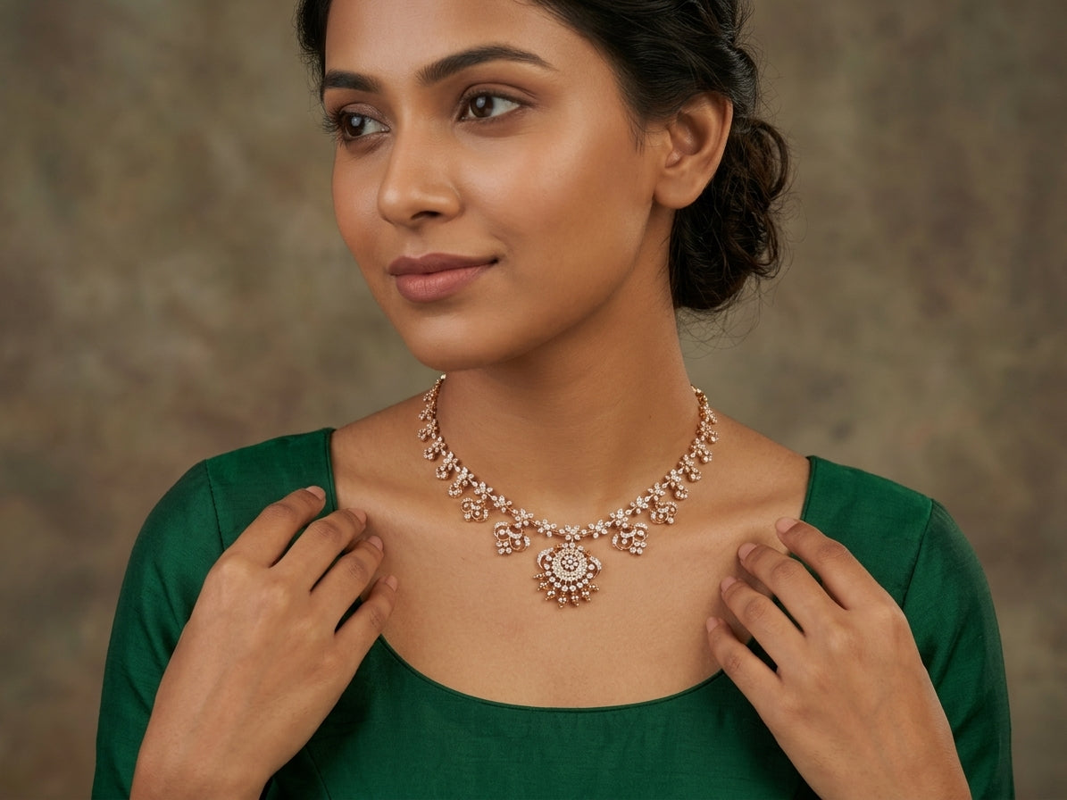 Necklace worn - NEG18D90200 - Cosmos Lab Grown Diamonds