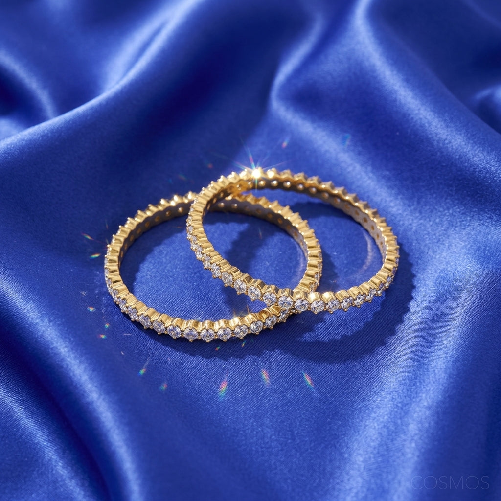 Bangles closeup - BAG14D90396 - Cosmos Lab Grown Diamonds