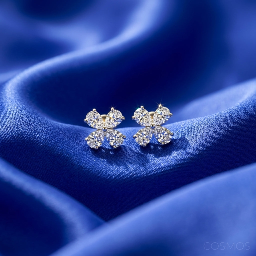 Earrings closeup - EAG14D90932 - Cosmos Lab Grown Diamonds