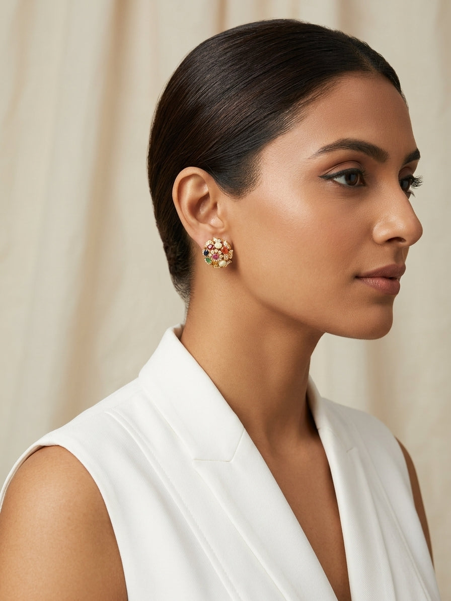 Earrings worn - EAG18D90749 - Cosmos Lab Grown Diamonds