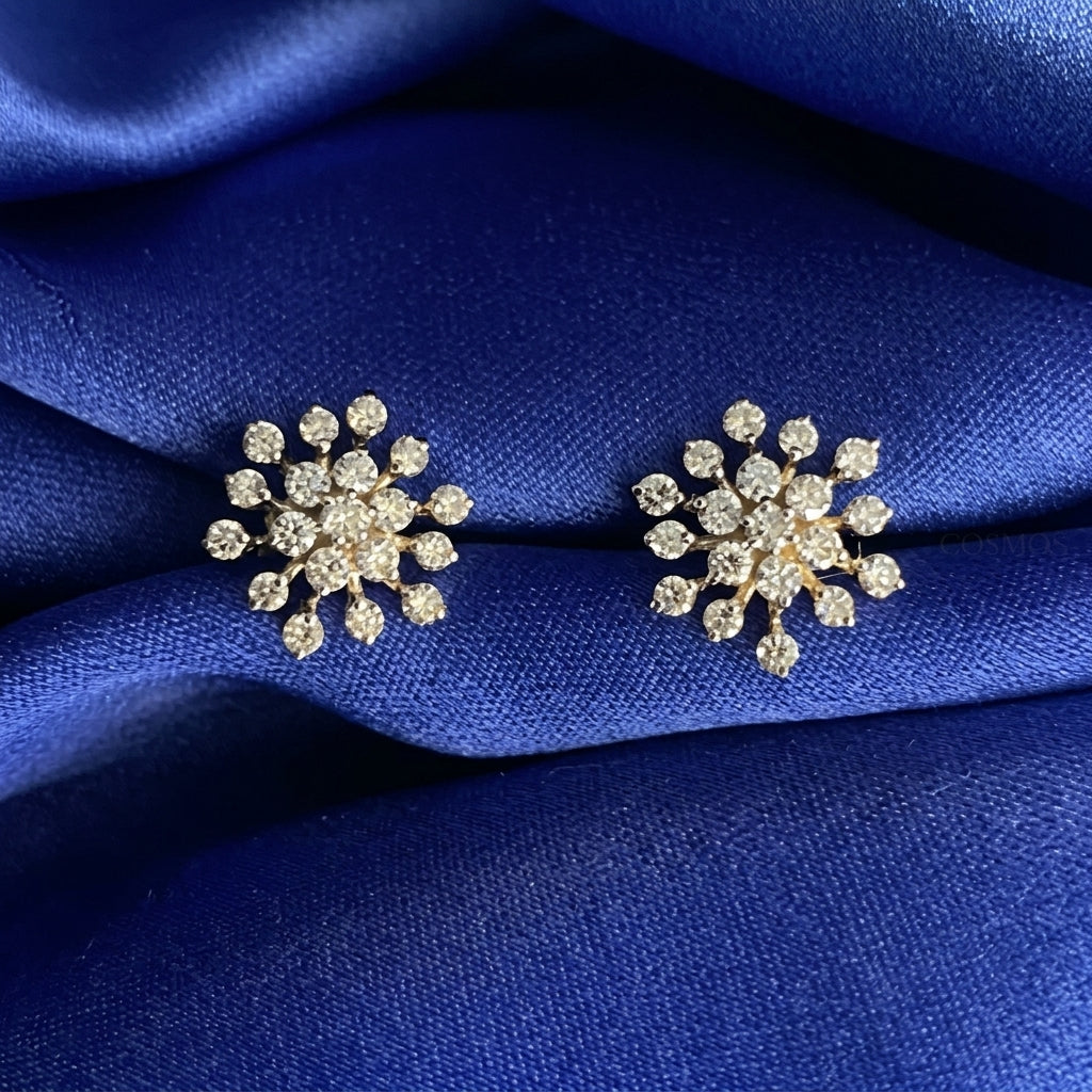 Earrings closeup - EAG18D90555 - Cosmos Lab Grown Diamonds