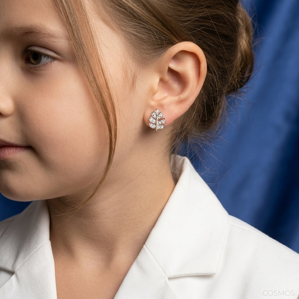 Earrings worn - EAG14D90872 - Cosmos Lab Grown Diamonds