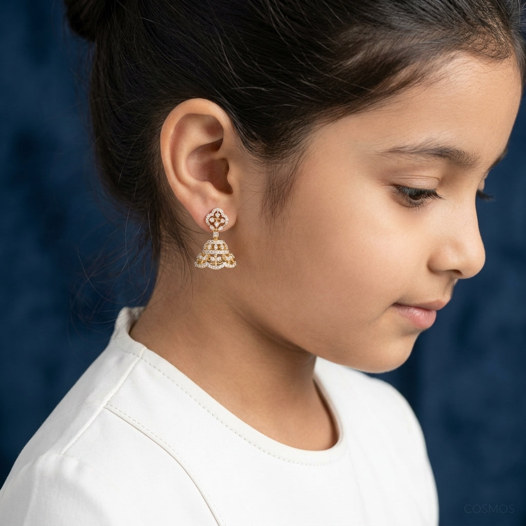 Earrings worn - EAG14D90939 - Cosmos Lab Grown Diamonds