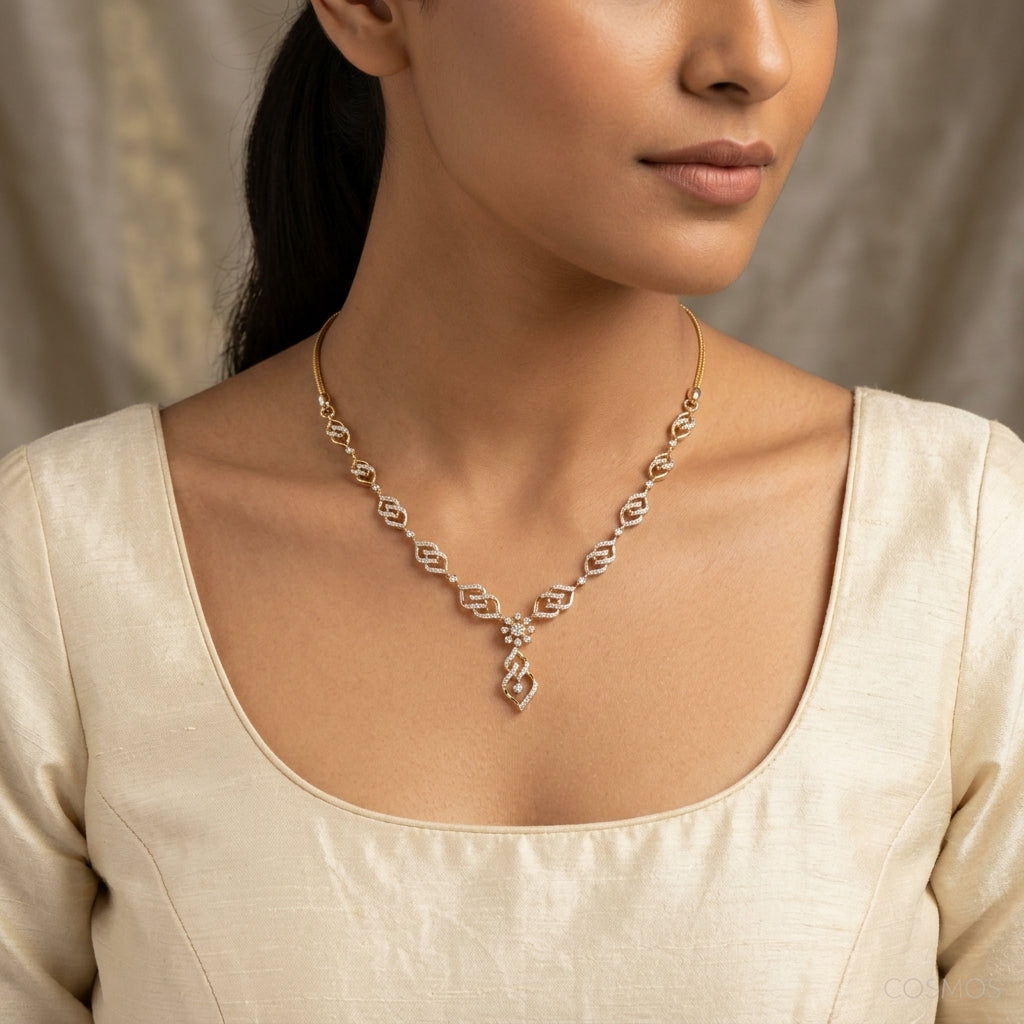 Necklace worn - NEG14D90373 - Cosmos Lab Grown Diamonds