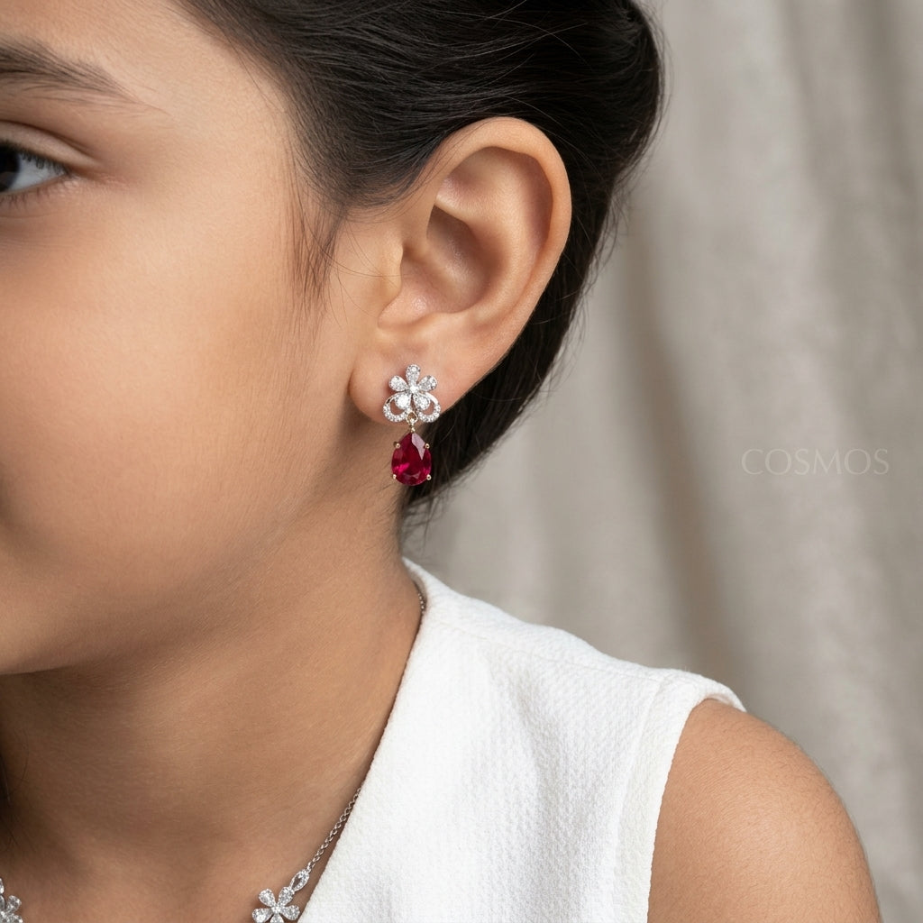 Earrings worn - EAG14D90745 - Cosmos Lab Grown Diamonds