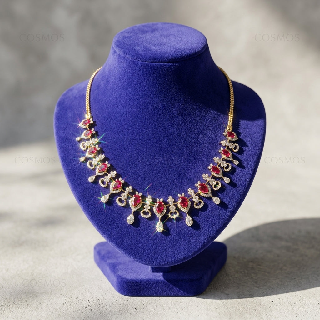 Necklace closeup - NEG14D90177 - Cosmos Lab Grown Diamonds