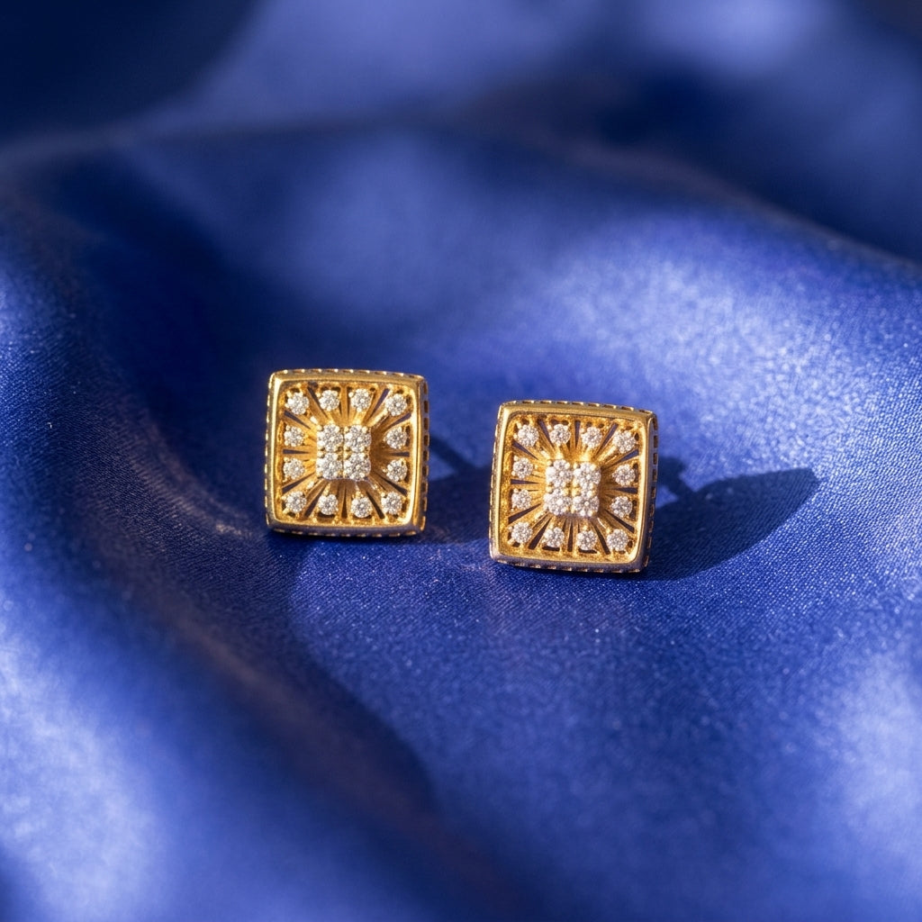Earrings closeup - EAG14D90676 - Cosmos Lab Grown Diamonds