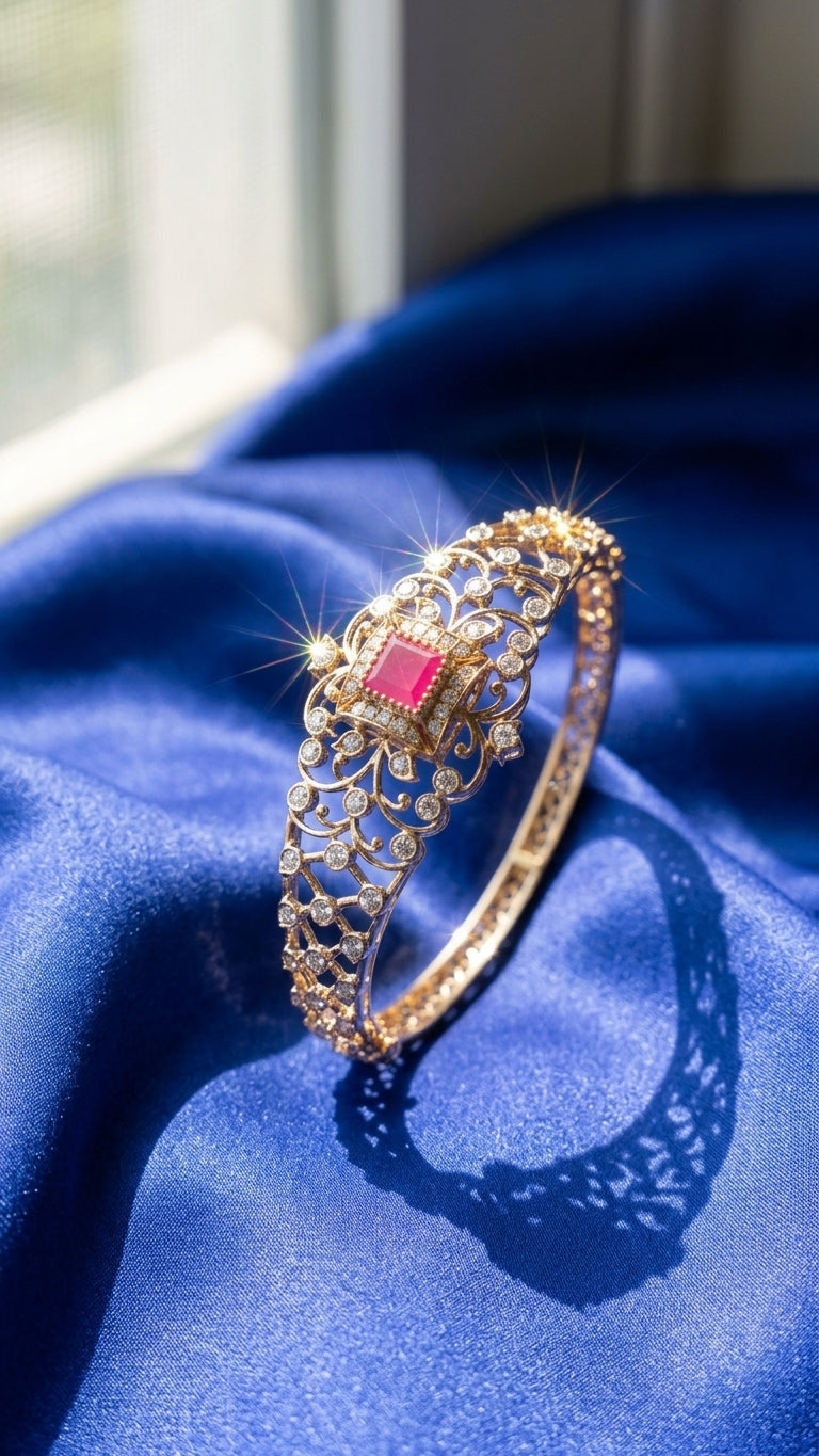 Bracelets closeup - BRG18D90045 - Cosmos Lab Grown Diamonds