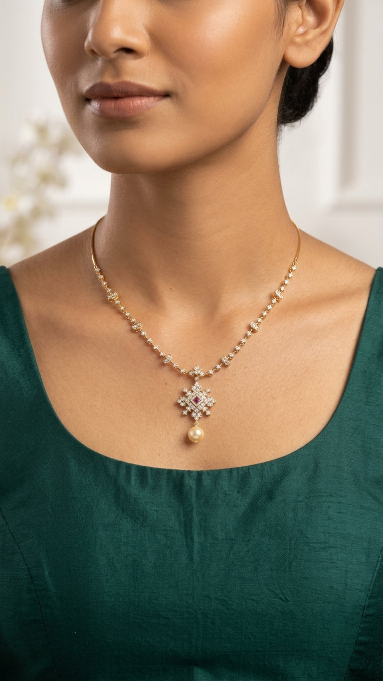 Necklace worn - NEG14D90304 - Cosmos Lab Grown Diamonds
