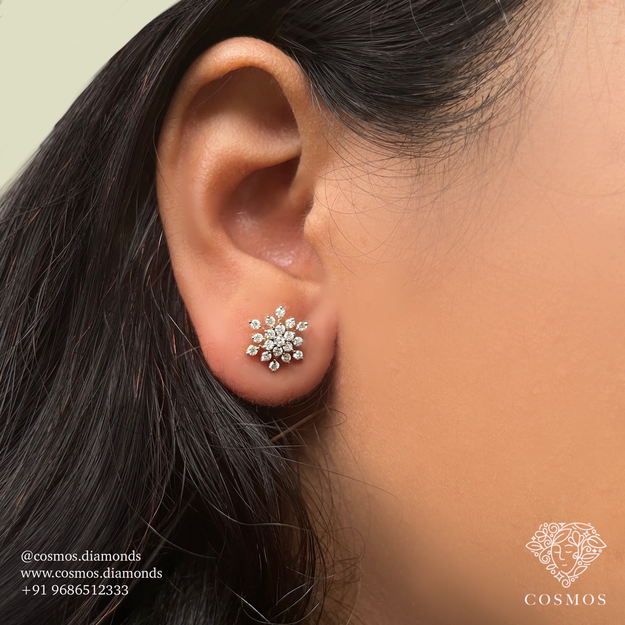 Crystal Bloom Studs