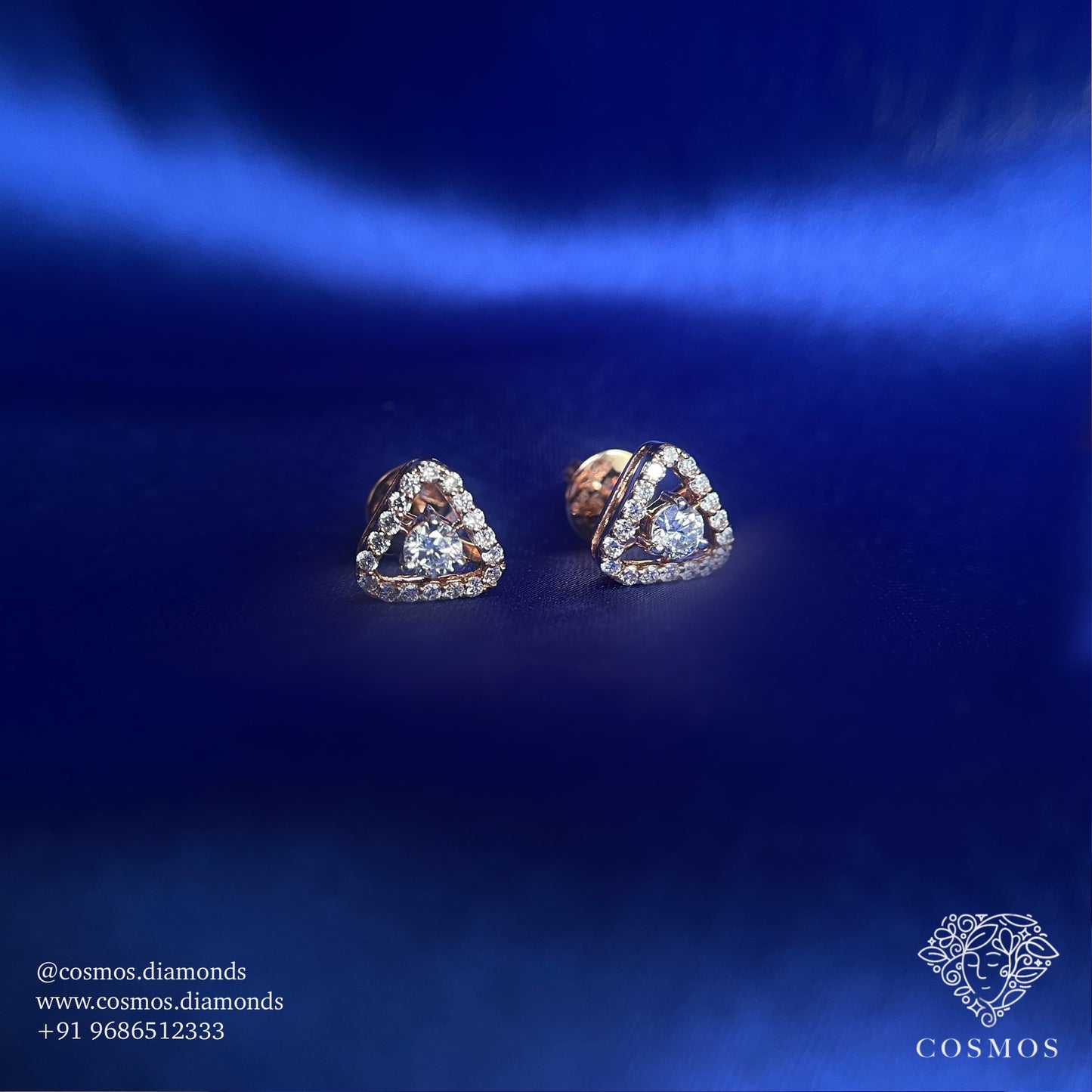 Trinity solitaire studs